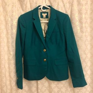NWT J.Crew Teal Schoolboy Blazer